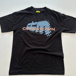 Chinatown Market Vintage Black Graphic  T-shirt Large